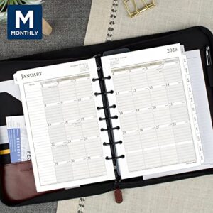 AT-A-GLANCE 2023 Daily & Monthly Planner Refill, Hourly, 92010 Day-Timer, 5-1/2" x 8-1/2", Size 4, Two Pages Per Day (481-225A)