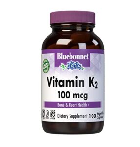 bluebonnet vitamin k2 vegetarian capsules, 100 count