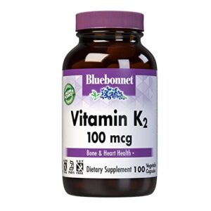 BlueBonnet Vitamin K2 Vegetarian Capsules, 100 Count