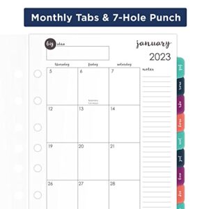 AT-A-GLANCE 2023 Weekly & Monthly Planner Refill, 5-1/2" x 8-1/2", Loose Leaf, Harmony (6099-4111)