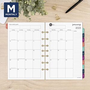 AT-A-GLANCE 2023 Weekly & Monthly Planner Refill, 5-1/2" x 8-1/2", Loose Leaf, Harmony (6099-4111)