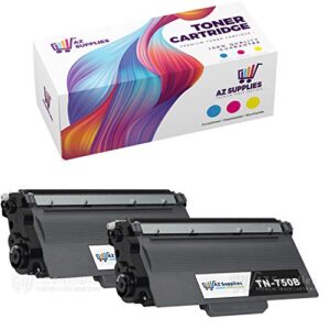 az compatible toner cartridge replacement for brother tn-750 use in dcp-8110dn dcp-8150dn dcp-8155dn hl-5440d hl-5450dn hl-5470dw hl-5470dwt (black, 2-pack)