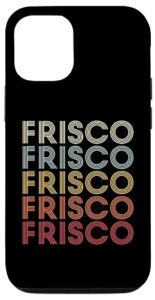 iphone 12/12 pro frisco colorado frisco co retro vintage text case