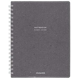 at-a-glance collection gray twin wire notebook