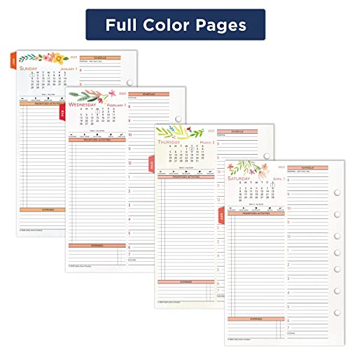 AT-A-GLANCE 2023 Daily & Monthly Planner Refill, 5-1/2" x 8-1/2", Size 4, Desk Size, Kathy Davis (KD81-225)