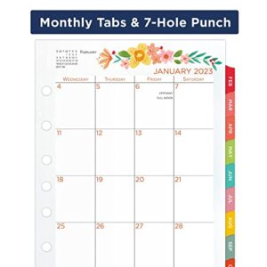 AT-A-GLANCE 2023 Daily & Monthly Planner Refill, 5-1/2" x 8-1/2", Size 4, Desk Size, Kathy Davis (KD81-225)