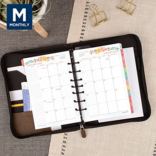 AT-A-GLANCE 2023 Daily & Monthly Planner Refill, 5-1/2" x 8-1/2", Size 4, Desk Size, Kathy Davis (KD81-225)