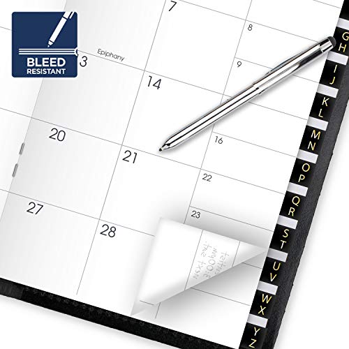 2022 Pocket Calendar by AT-A-GLANCE, Monthly Planner, 3-1/2" x 6", Pocket Size, Black (7006405)