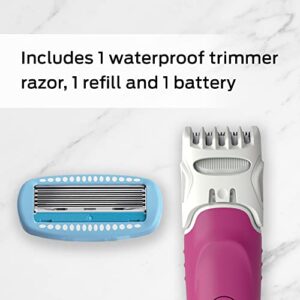 Schick Hydro Silk TrimStyle Moisturizing Razor for Women with Bikini Trimmer,1 Count