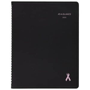 at-a-glance 2023 monthly planner, 8-1/4″ x 11″, large, quicknotes, city of hope, monthly tabs, pocket, black (76pn0605)