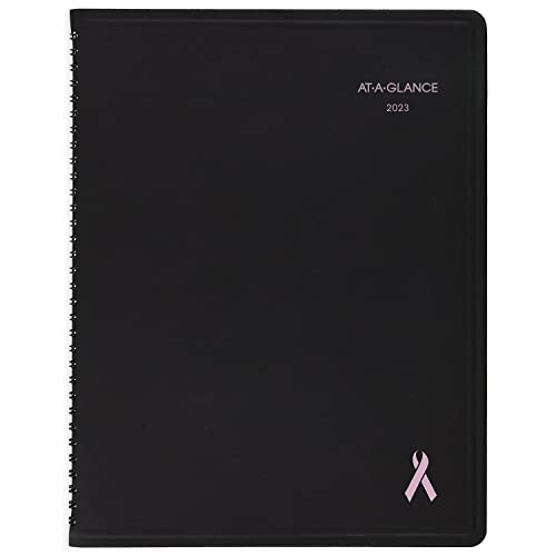 AT-A-GLANCE 2023 Monthly Planner, 8-1/4" x 11", Large, QuickNotes, City of Hope, Monthly Tabs, Pocket, Black (76PN0605)