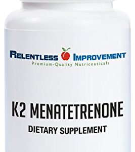 Relentless Improvement Vitamin K2 Mk4 Vegan Naturally-Derived 90 vegicapsules