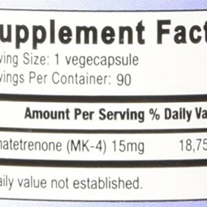 Relentless Improvement Vitamin K2 Mk4 Vegan Naturally-Derived 90 vegicapsules