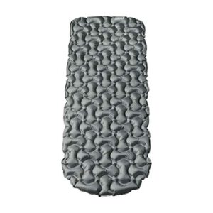 Coleman Kompact Inflatable Camp Sleeping Pad with Built-in Air Valve and Included Carry Bag, No Pump Needed, Textured Grip Bottom Keeps Pad in Place, Premium/Basic