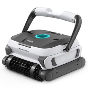 aiper automatic robotic pool cleaner with ultra triple motors, large top loading filter baskets&wall climbing function, ideal for in-ground/above ground pools up to 50 feet, gray (oc1200 pro)
