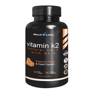 high strength vitamin k2-600 mcg – full spectrum vitamin k2 mk4 mk7, vitamin k mk7 natto & mk4 & calcium 100 mg, k2 vitamin supplement, complex k2-7 m7-90, works w/ vitamin d3 5000 iu, 90 veggie caps