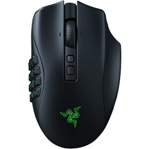 razer naga v2 pro wireless gaming mouse: interchangeable side plate w/ 2, 6, 12 button configurations – focus+ 20k dpi optical sensor – fastest gaming mouse switch – chroma rgb lighting