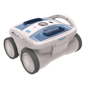 doheny’s robotic above ground swimming pool cleaner powered by aquabot | ideal for pools up to 28 ft. | engineered for floor cleaning | easy use – drop in and go | aquasmart gyro navigation technology