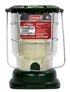 coleman 70+ hour citronella candle outdoor lantern – 6.7 oz, green