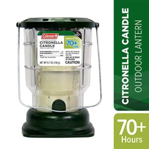 Coleman 70+ Hour Citronella Candle Outdoor Lantern - 6.7 oz, Green