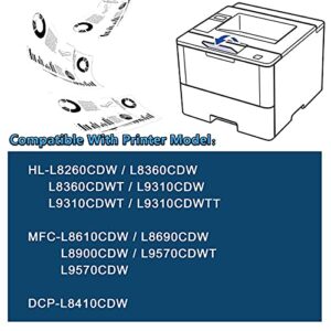 MaxColor TN431BK,TN431C,TN431M,TN431Y 4PK(1BK+1C+1M+1Y) Compatible TN431 TN-431 Toner Cartridge Replacement for Brother DCP-L8410CDW MFC-L8610CDW L8690CDW L8900CDW L9570CDWT L9570CDW Printer