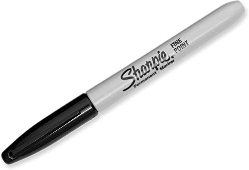 Sharpie Permanent Markers, Fine Point, Black, 24-Count - New