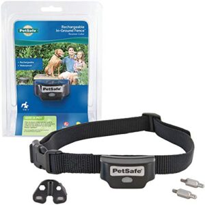 petsafe rechargeable in-ground pet fence for dogs and cats over 5lb – from the parent company of invisible fence brand – waterproof collar with tone and static correction – multiple wire gauge options