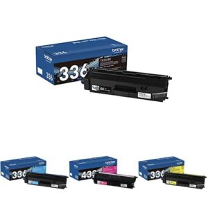 brother tn336 high yield toner cartridge set (bk/c/m/y) with dr331cl drum unit