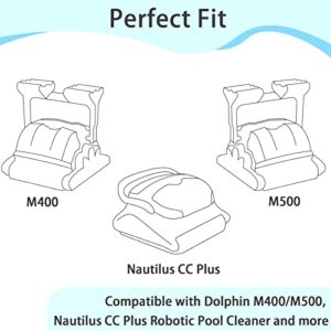 Future Way Ultra Fine Cartridge Filter Panels, Compatible with Dolphin M400/M500, Nautilus CC Plus Robotic Pool Cleaner, Part # 9991432-R4 (4 Packs)