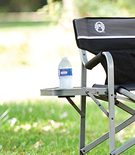 Coleman Camp Chair with Side Table | Folding Beach Chair | Portable Deck Chair for Tailgating, Camping & Outdoors