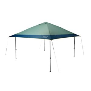 coleman oasis pop up canopy, 10 x 10 canopy tent, portable shade tent, moss