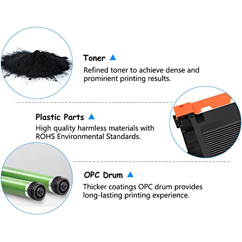 USUPERINK High Yield Compatible Toner Cartridge Replacement for Brother TN850 TN-850 TN820 TN-820 to Work with HL-L6200DW MFC-L5700DW MFC-L5850DW HL-L5200DW MFC-L6800DW Printer (3 Pack, Black)