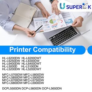 USUPERINK High Yield Compatible Toner Cartridge Replacement for Brother TN850 TN-850 TN820 TN-820 to Work with HL-L6200DW MFC-L5700DW MFC-L5850DW HL-L5200DW MFC-L6800DW Printer (3 Pack, Black)