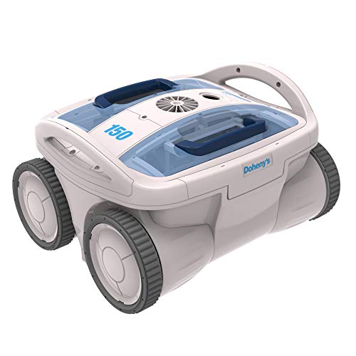Doheny's 150 Inground Robotic Cleaners Powered by AquaBot | Ideal for Pools Up to 28 Ft | The Most Affordably-Priced Inground Floor-Only Robotic Cleaner in Its Class | AquaSmart Gyro Navigation