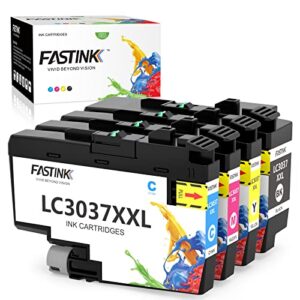 lc3037 bk/c/m/y ink cartridges,high yield,4 pack,replacement for brother lc3037 xxl, work with brother mfc-j5945dw mfc-j6945dw mfc-j5845dwxl mfc-j6545dwxl printer,lc3037bk, lc3039bk, lc3039
