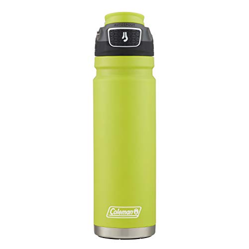 Coleman Switch AUTOSPOUT Insulated Stainless Steel Water Bottle, 24oz, Spider Mum