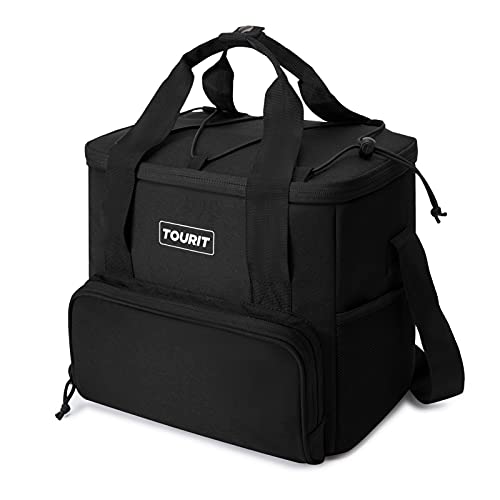 TOURIT Cooler Bag 24-Can Insulated Soft Cooler Lunch Coolers Portable Cooler Bag for Picnic, Beach, Work, Trip, Daily, Black