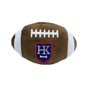 h&k for dogs power plush | hk football (small) | funny dog toy | dog toy with squeaker | dog gift | fun, durable, and safe | squeaky dog toy