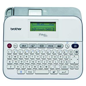 brother pt-d400ad versatile, easy-to-use label maker with ac adapter – label, tape – 0.14, 0.24,