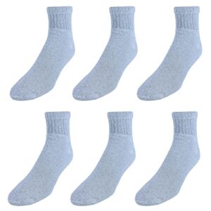 Everlast Men's Full Cushioned Quarter Socks (6 Pack), Grey