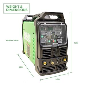 2021 PowerTIG 325EXT 320amp DIGITAL AC/DC TIG Stick Pulse welder 220 Volt Inverter-Based AC DC