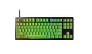 razer huntsman tournament edition – compact gaming keyboard with razer linear optical switches – green keycaps – us layout (renewed)