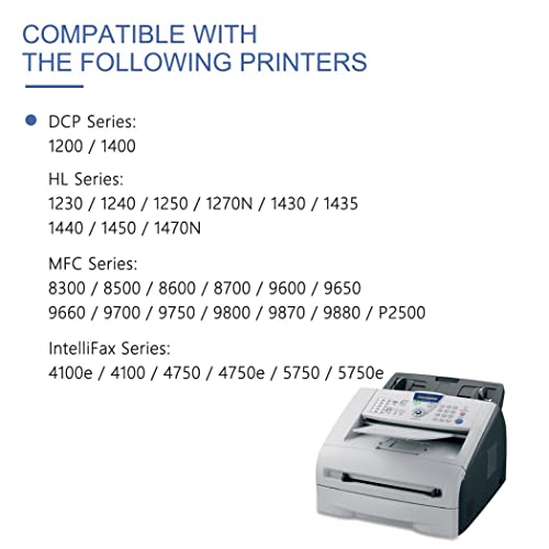 ALUMUINK 𝐇𝐢𝐠𝐡 𝐏𝐫𝐨𝐝𝐮𝐜𝐭𝐢𝐯𝐢𝐭𝐲 Compatible Black TN460 TN-460 Toner Cartridge Replacement for Brother TN 460 MFC-9880 DCP-1200 1400 HL-1270N IntelliFax-5750e Printer Toner (TN4601PK)