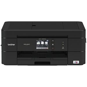 brother wireless all-in-one inkjet printer, mfc-j690dw, multi-function color printer, duplex printing, mobile printing, amazon dash replenishment enabled