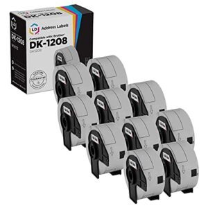 ld compatible address label replacement for brother dk-1208 1.4 in x 3.5 in (400 labels, 10-pack)