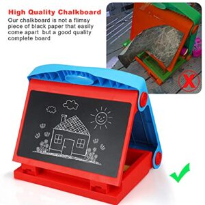 STEAM Life Tabletop Easel for Kids - Art Easel for Toddler - Kids Easel Chalkboard White Board for Kids - Dry Erase Easel for Kids - Portable Desktop Easel and Art Set for Toddlers and Kids 3 4 5 6 7