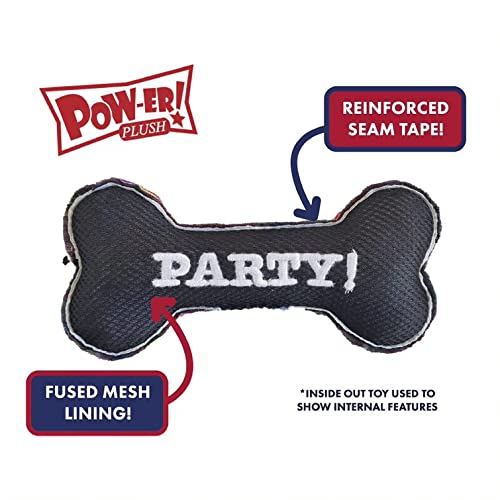 Huxley & Kent H&K for Dogs Power Plush | Drizzle Donut Blue (Large) | Funny Dog Toy | Dog Toy with Squeaker | Dog Gift | Fun, Durable, and Safe | Squeaky Dog Toy
