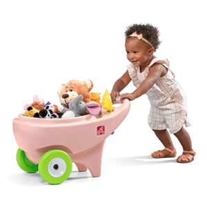 step2 springtime wheelbarrow – rose pink – toddler role play garden toy – toddler wheelbarrow – perfect easter basket alternative – ideal for easter egg hunts