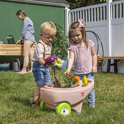 Step2 Springtime Wheelbarrow – Rose Pink – Toddler Role Play Garden Toy – Toddler Wheelbarrow – Perfect Easter Basket Alternative – Ideal for Easter Egg Hunts