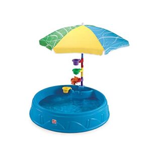 step2 play & shade pool for toddlers | plastic kids outdoor pool, multicolor